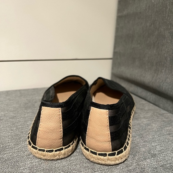 Franco Sarto Women Sz 9 M Black/Cream Espadrille Fabric Shoes - Picture 3 of 8